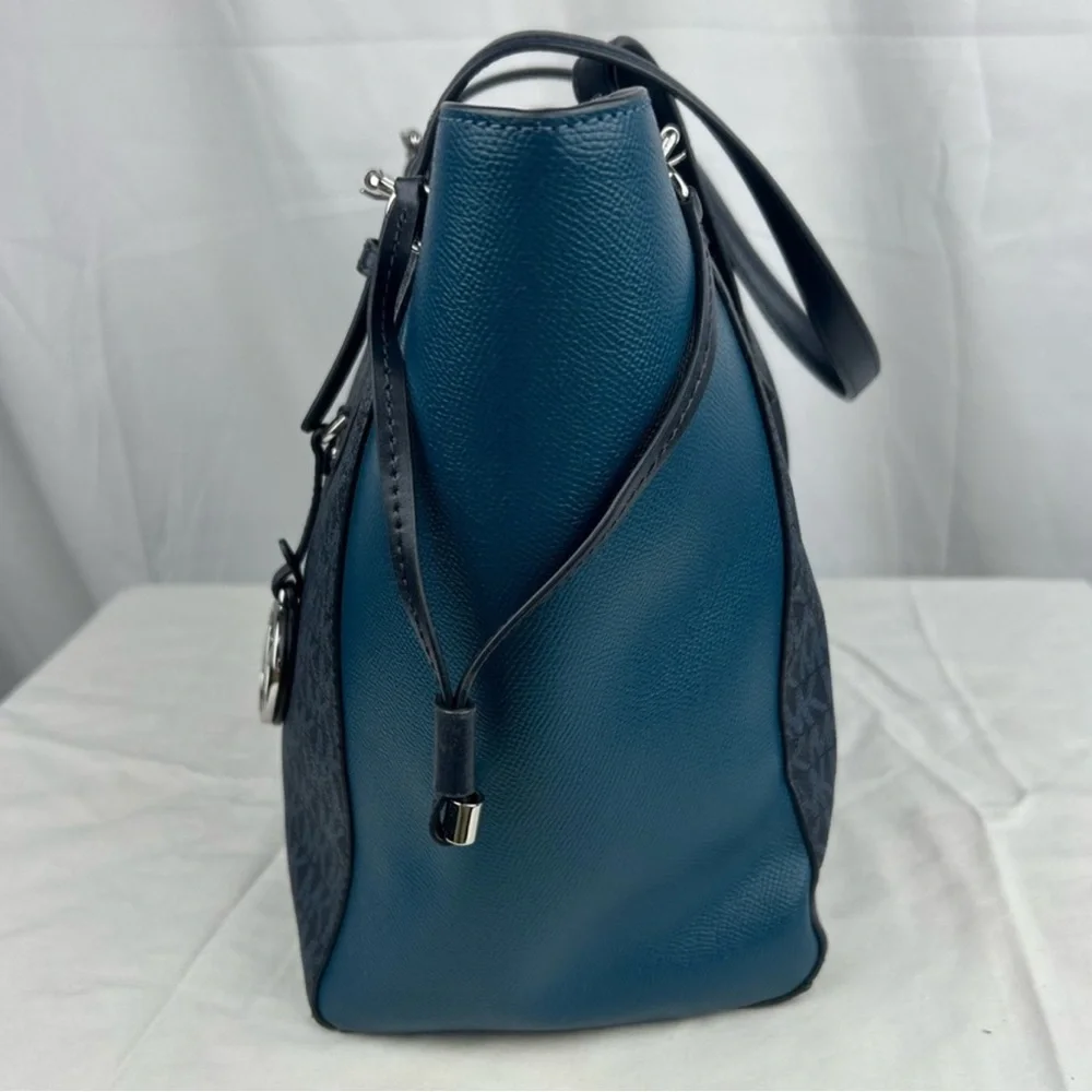Michael Kors Teal & Black Tote Bag - Picture 4 of 4